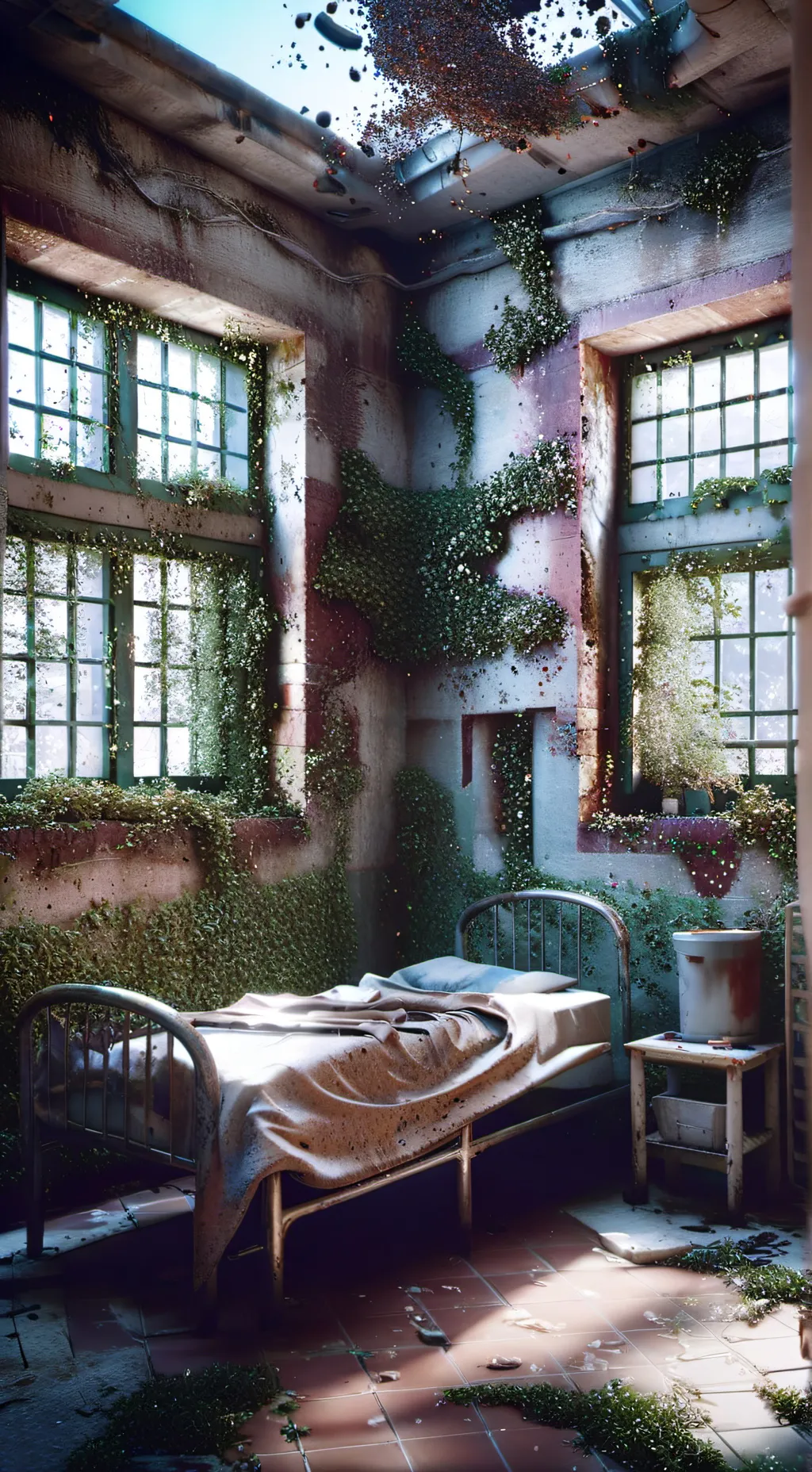 ai character: insane asylum background