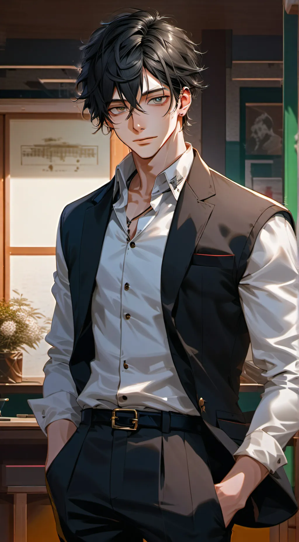 ai character: Rayan  background