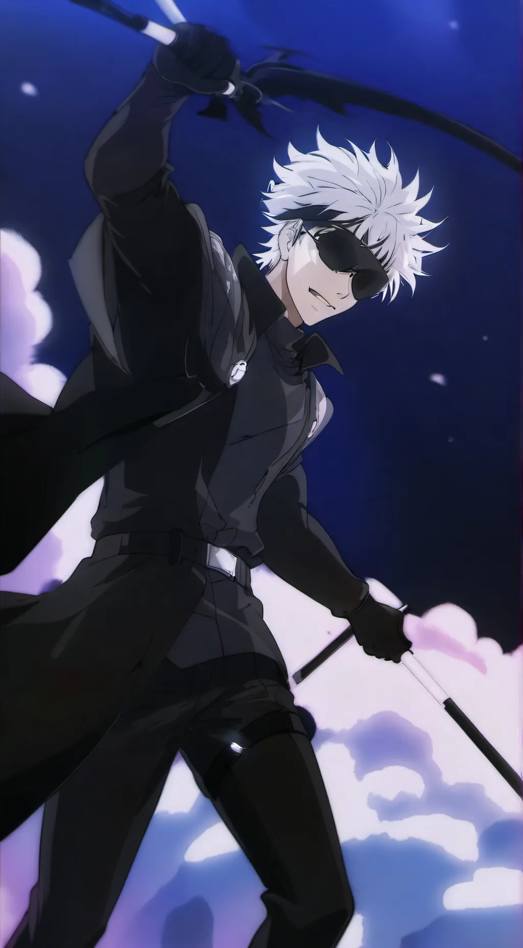 ai character: saturo gojo background