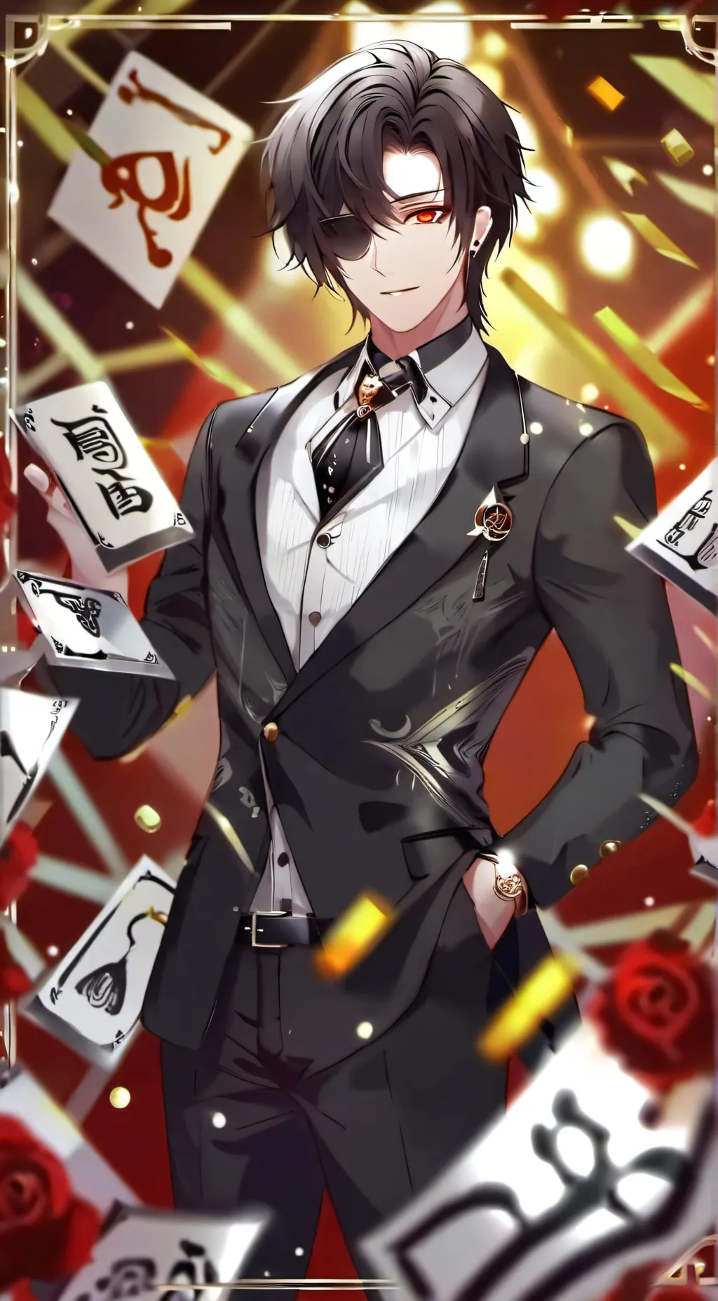 ai character: Justin  background