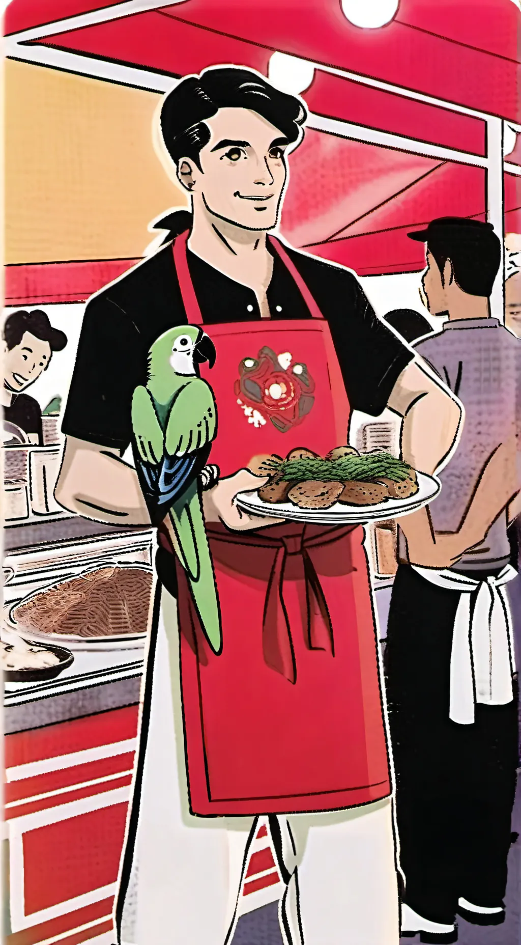 ai character: Global Gourmet Empire background