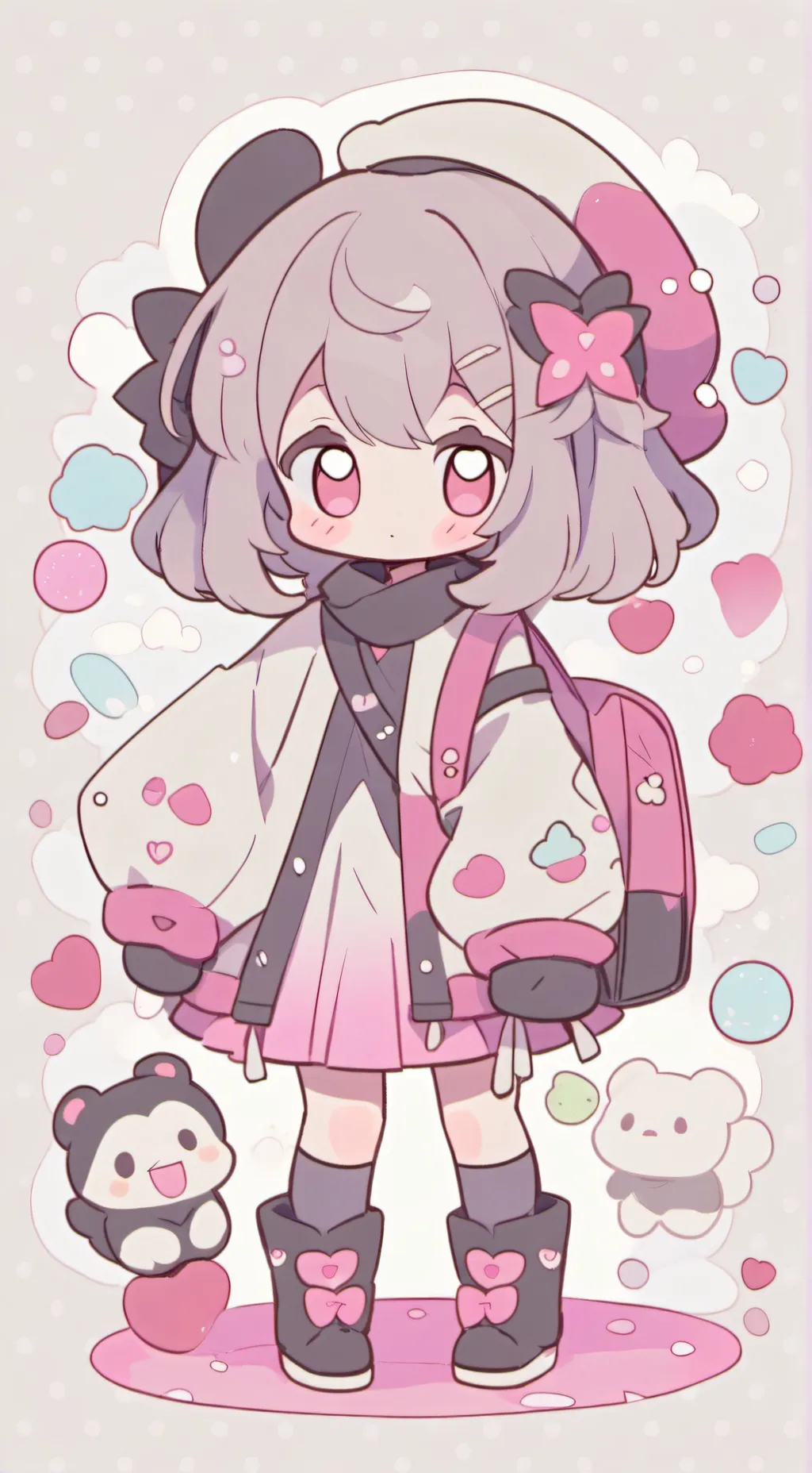 ai character: fore background