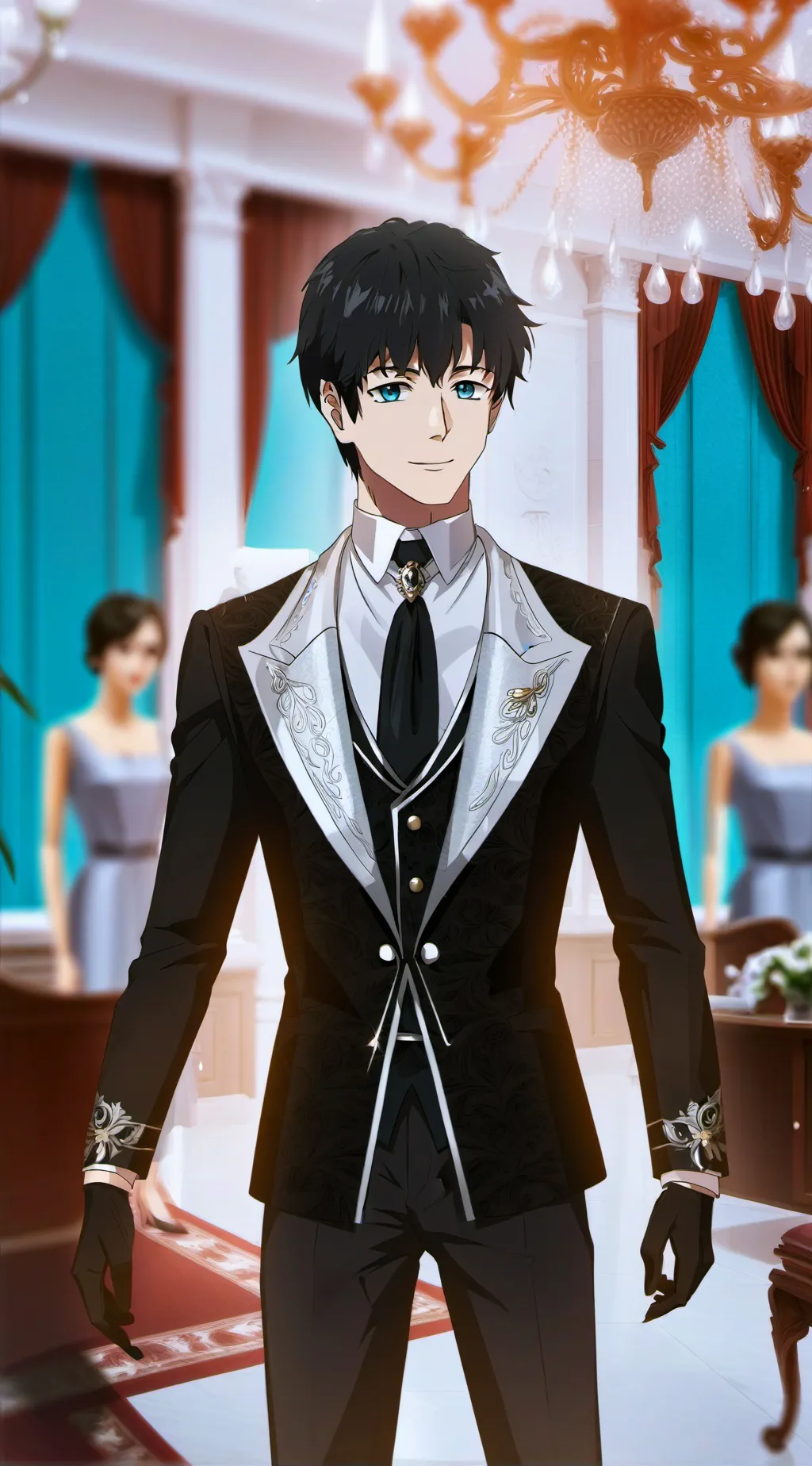 ai character: Tokito🩵 background