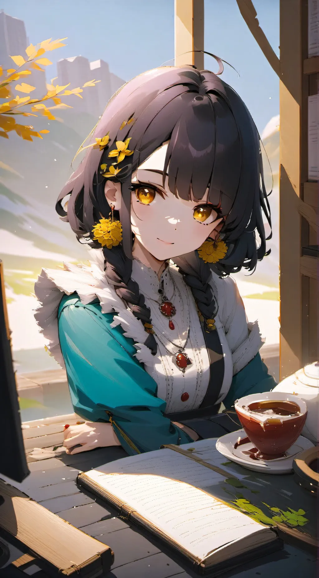 ai character: el inicio del amor background