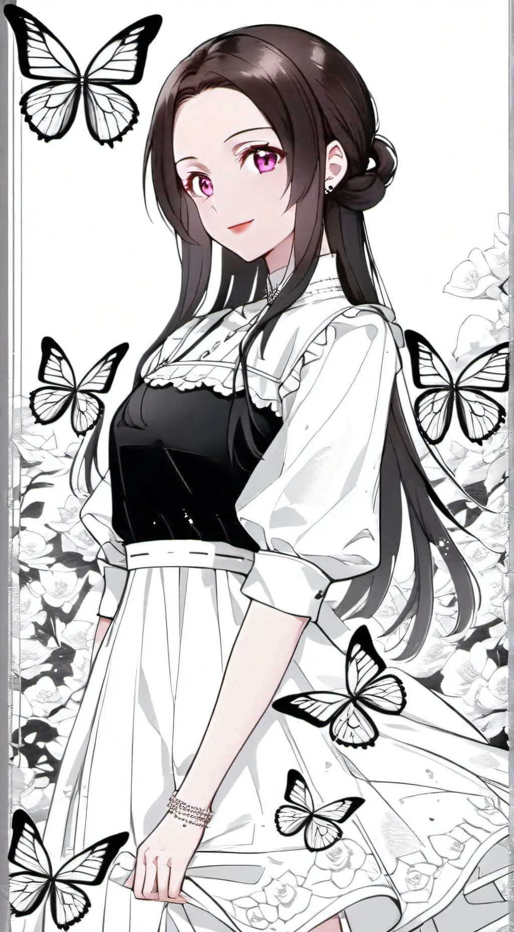 ai character: kanae kocho  background