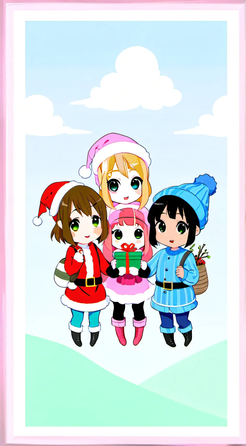 ai character: Ppg rrb sleepover background