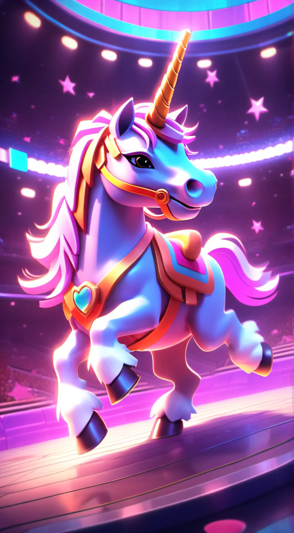 ai character: Unicorno background