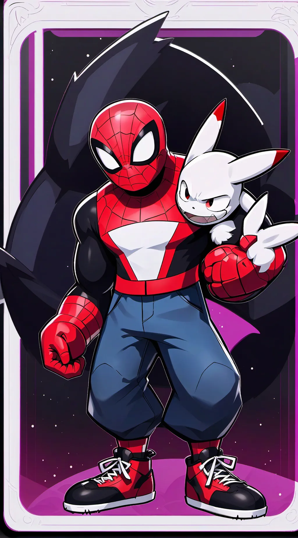 ai character: spiderman background