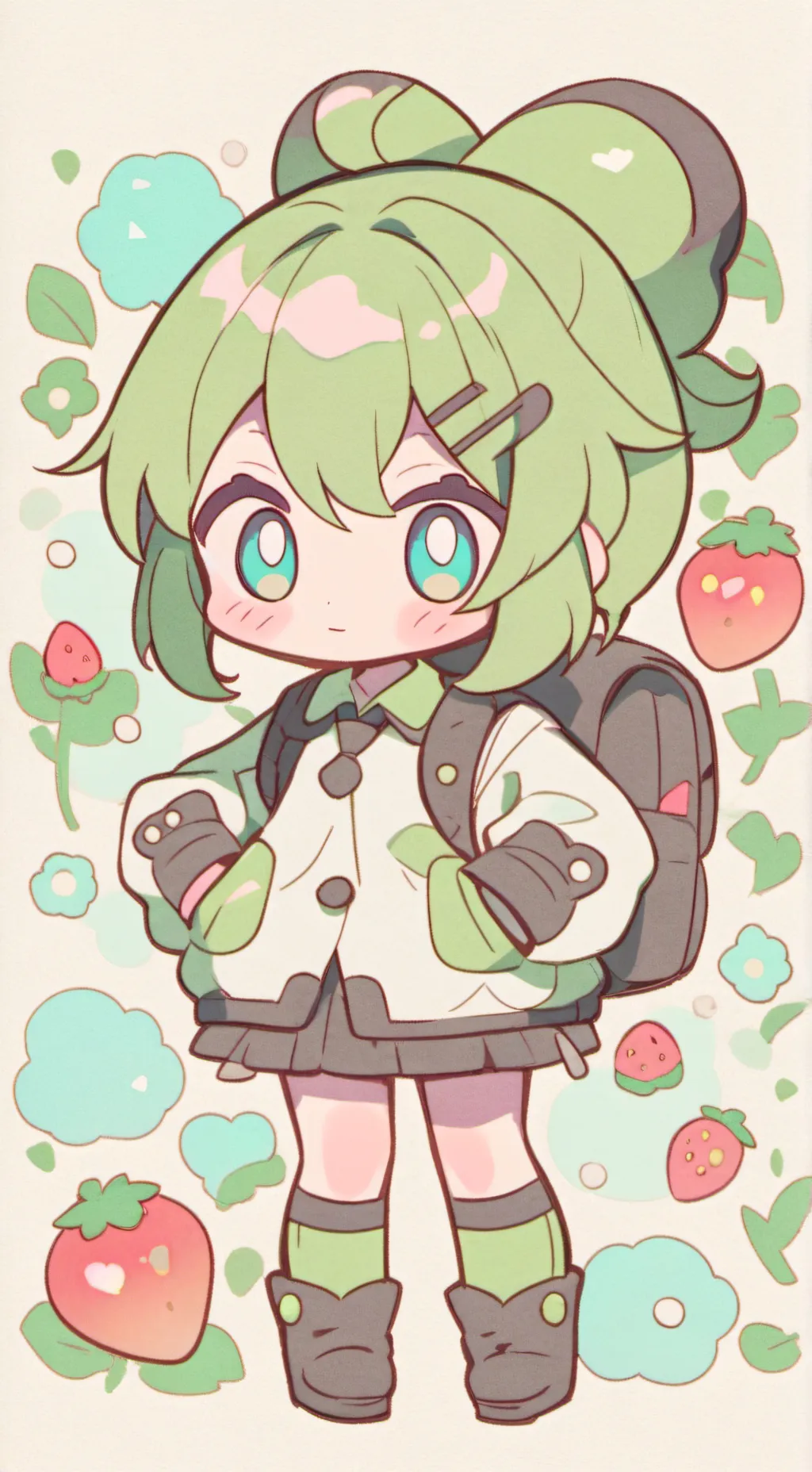 ai character: Baby girl background