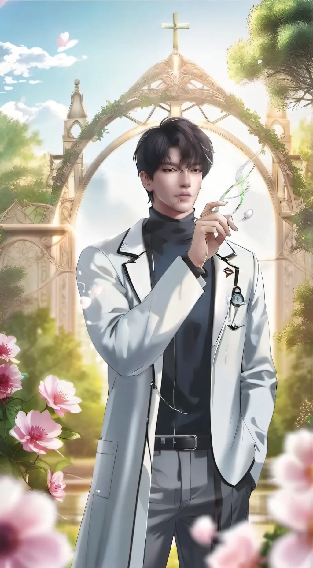 ai character: Zayne and deepspac background