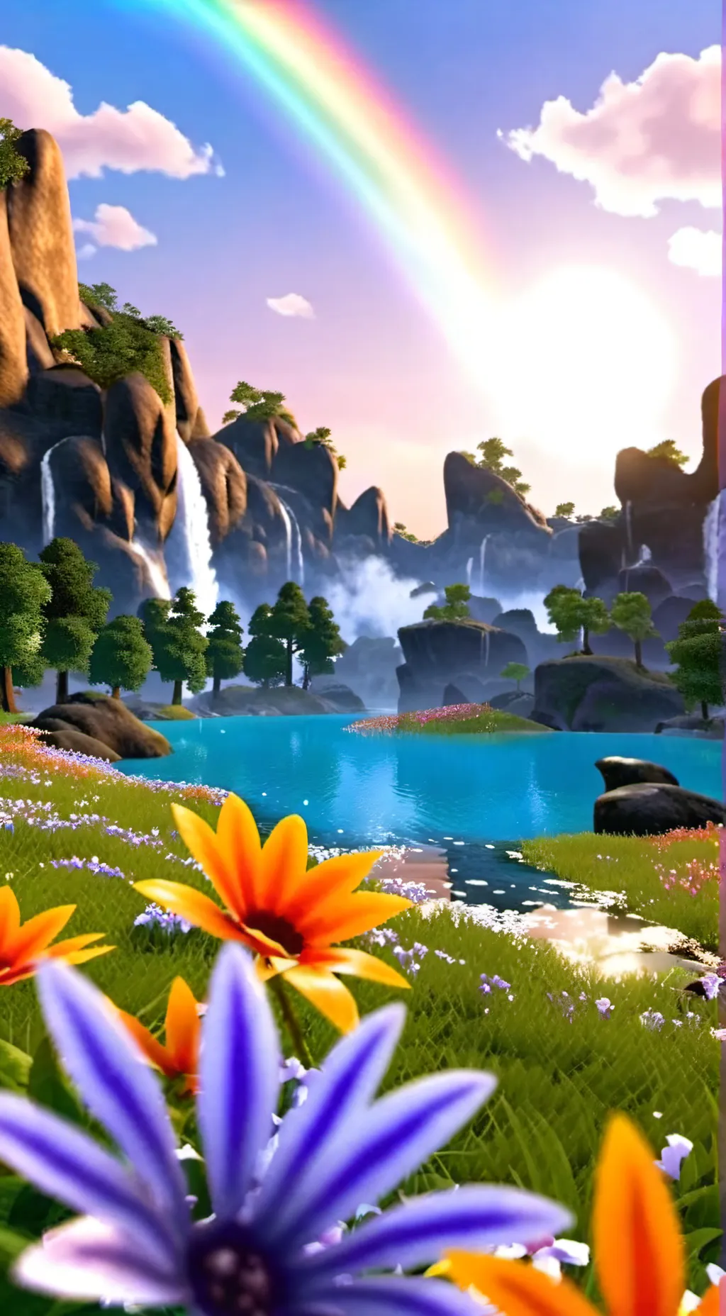 ai character: Moonflower background