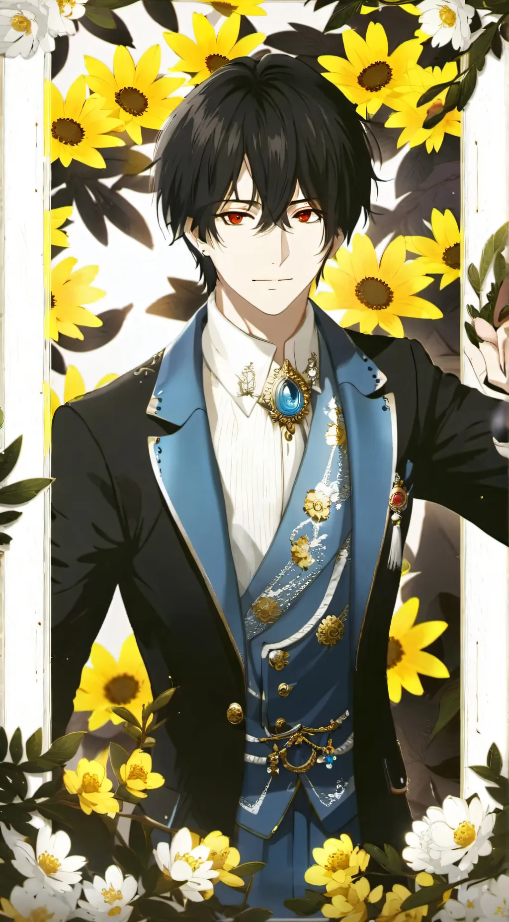 ai character: Aron  background