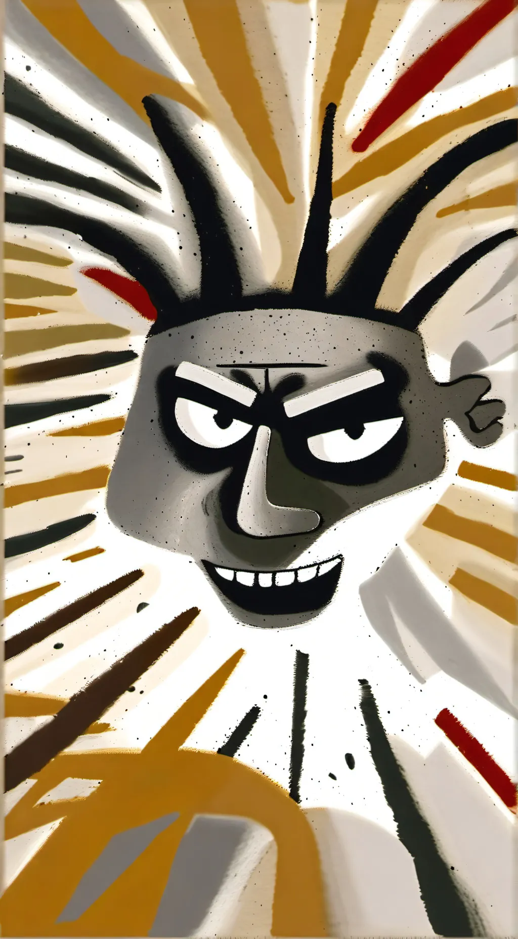 ai character: Trollface  background