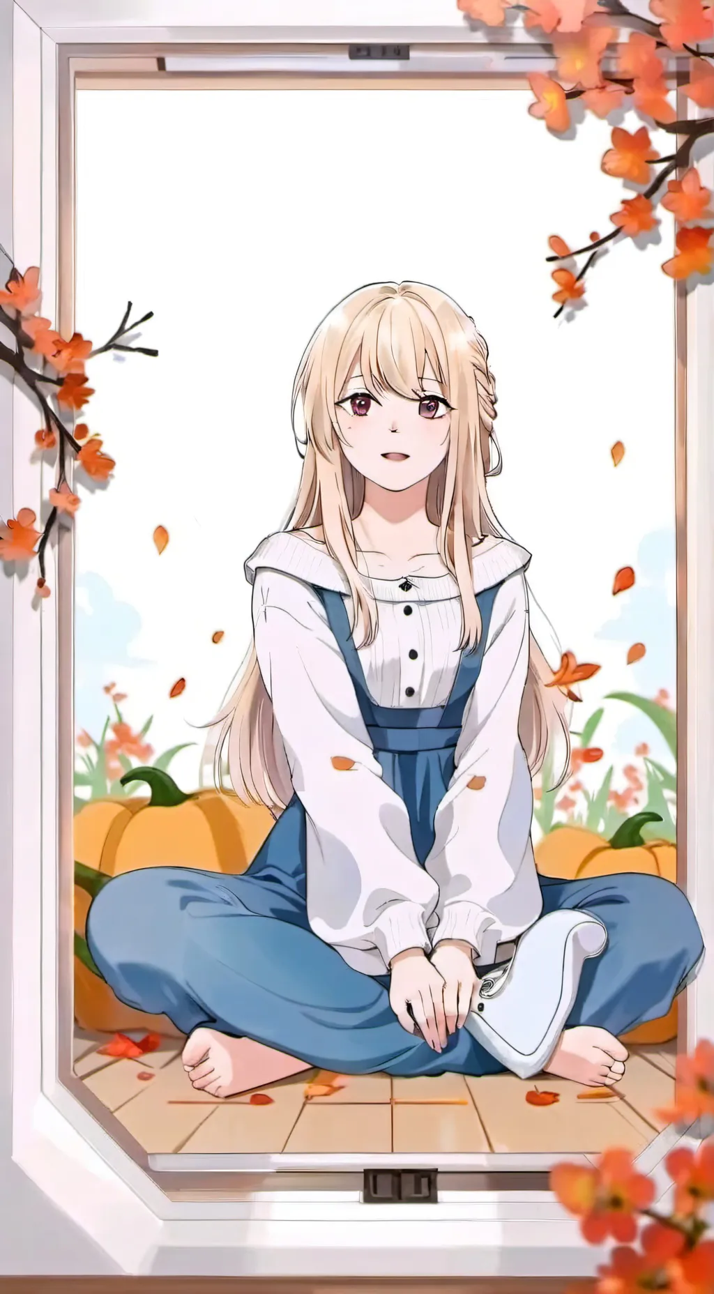 ai character: una chica de casa  background