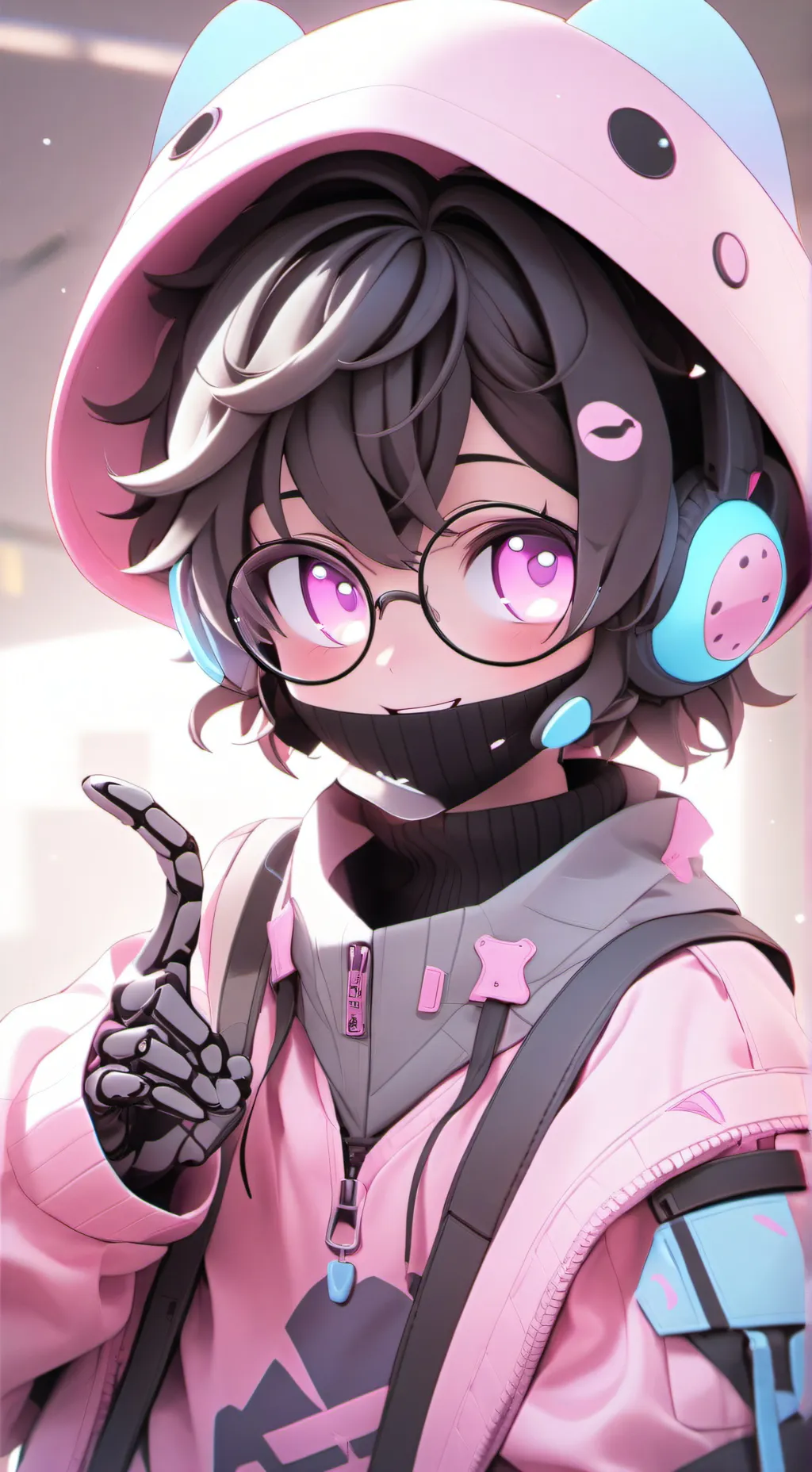 ai character: Blip background