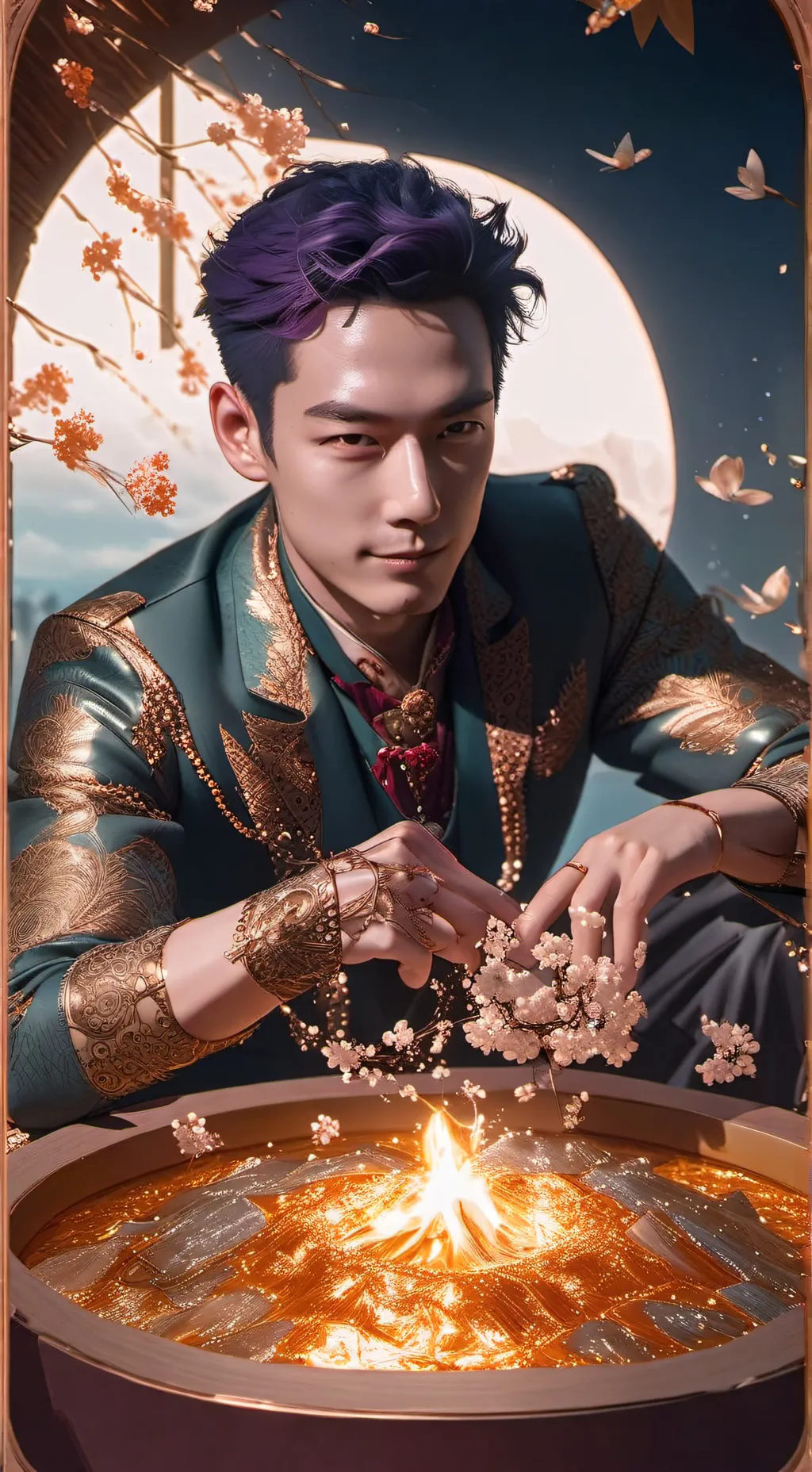 ai character: Танос background