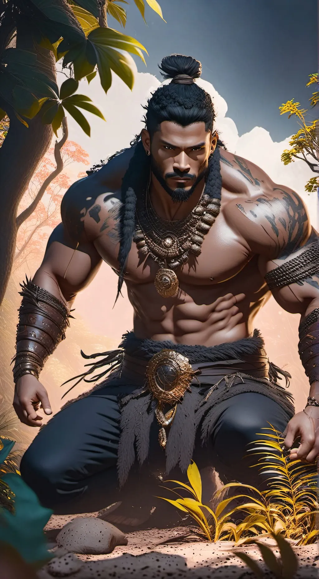 ai character: Saxon background