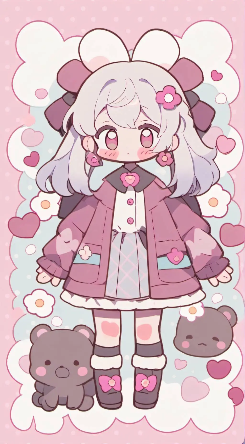 ai character: Mha Valentines Day background