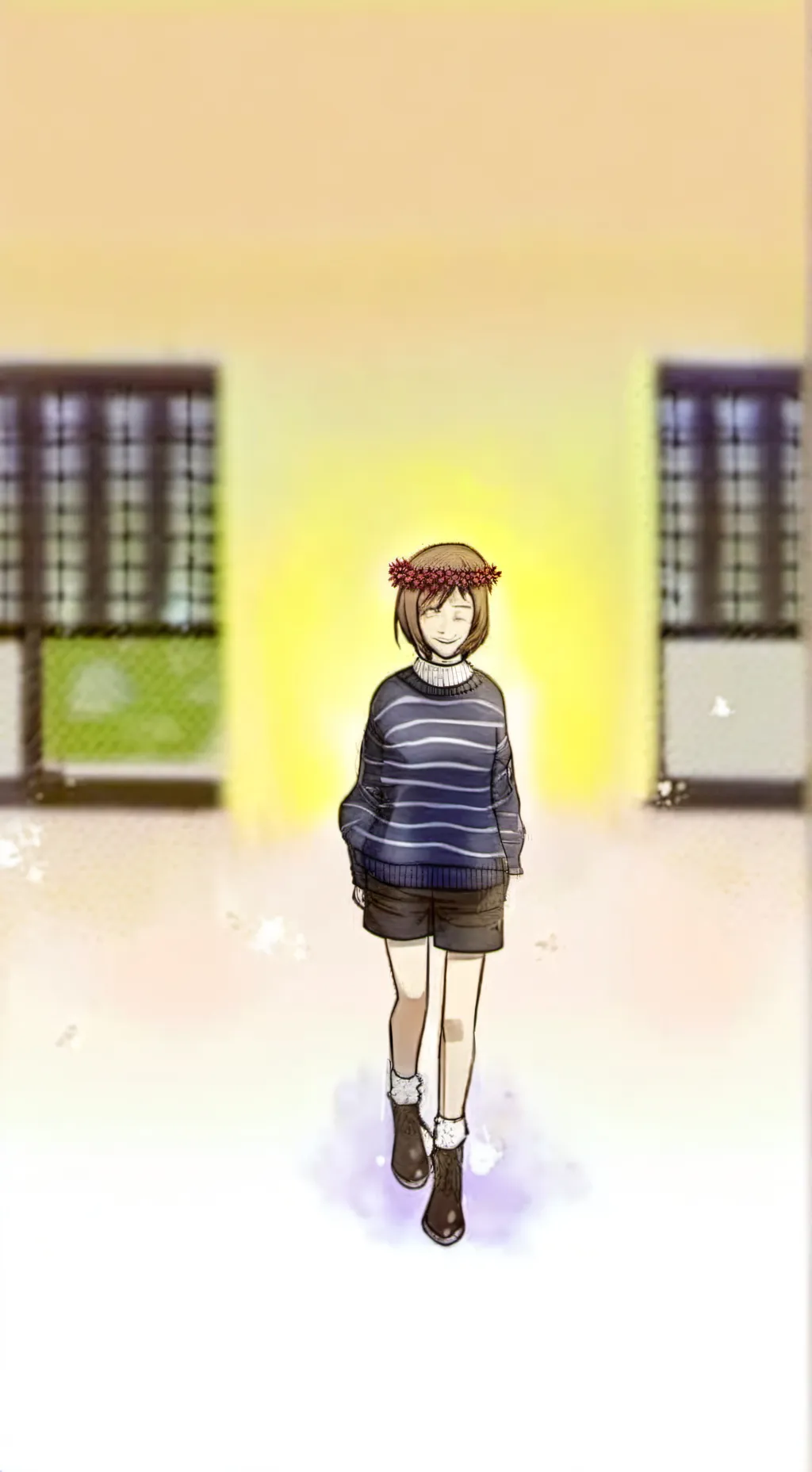 ai character: Tri!Frisk background