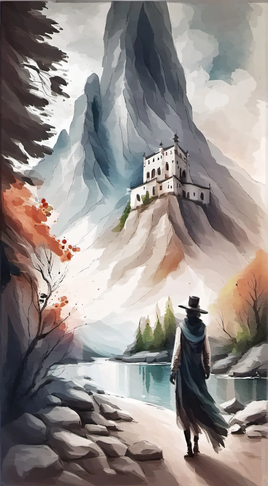 ai character: Black background