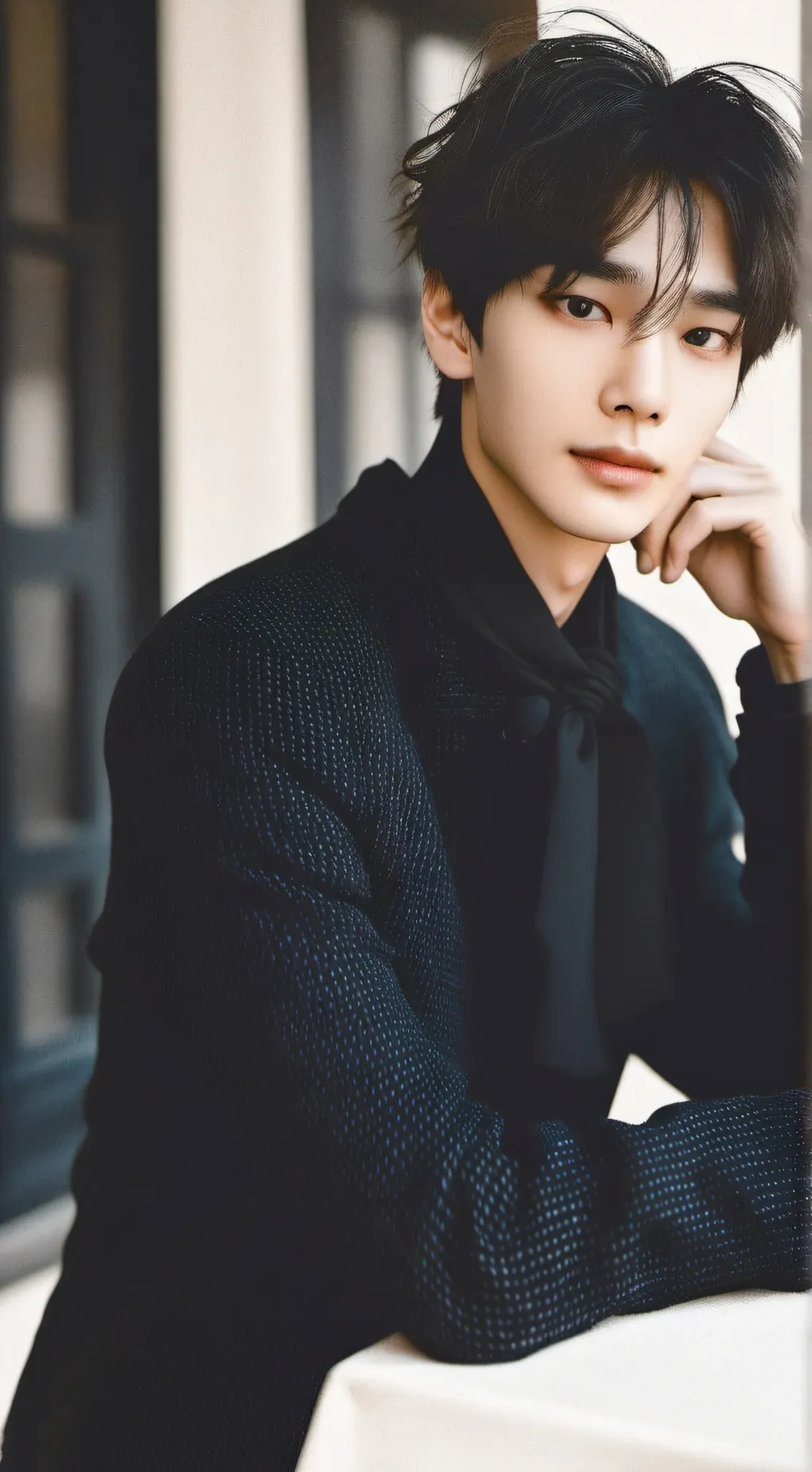 ai character: Sungho  background