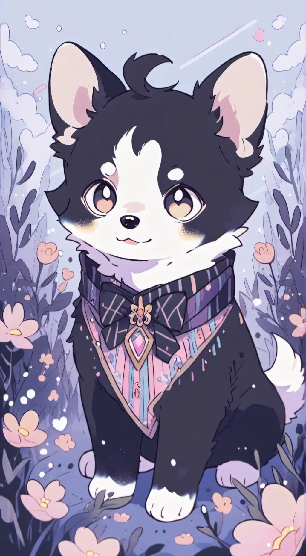 ai character: perrito  background