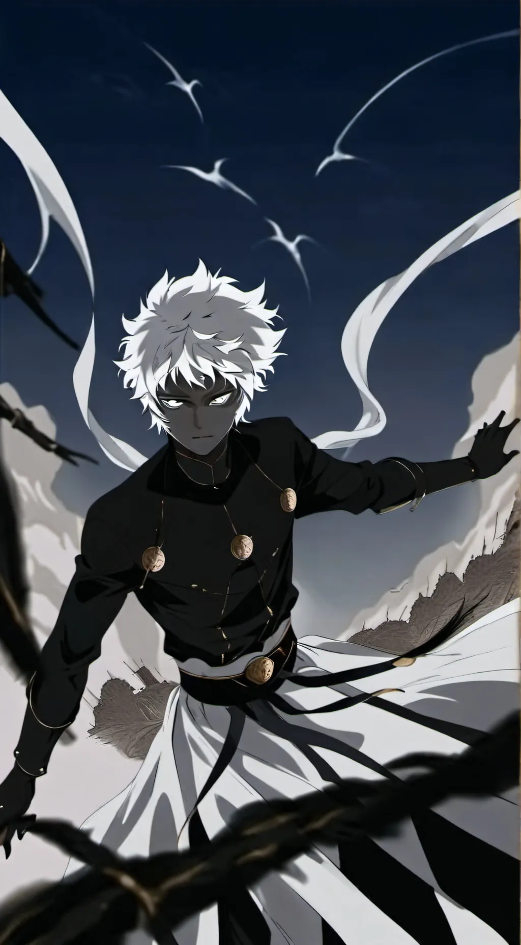 ai character: Kuroiro's Brother background