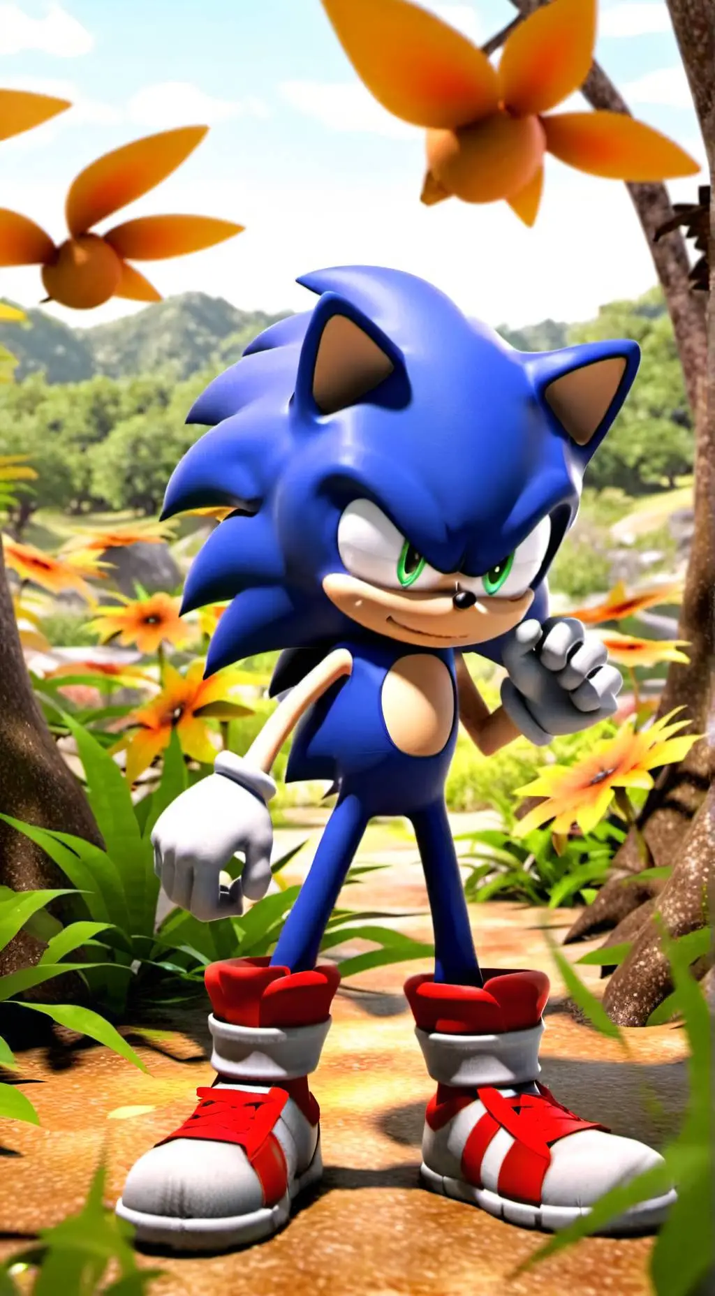 ai character: sonic background