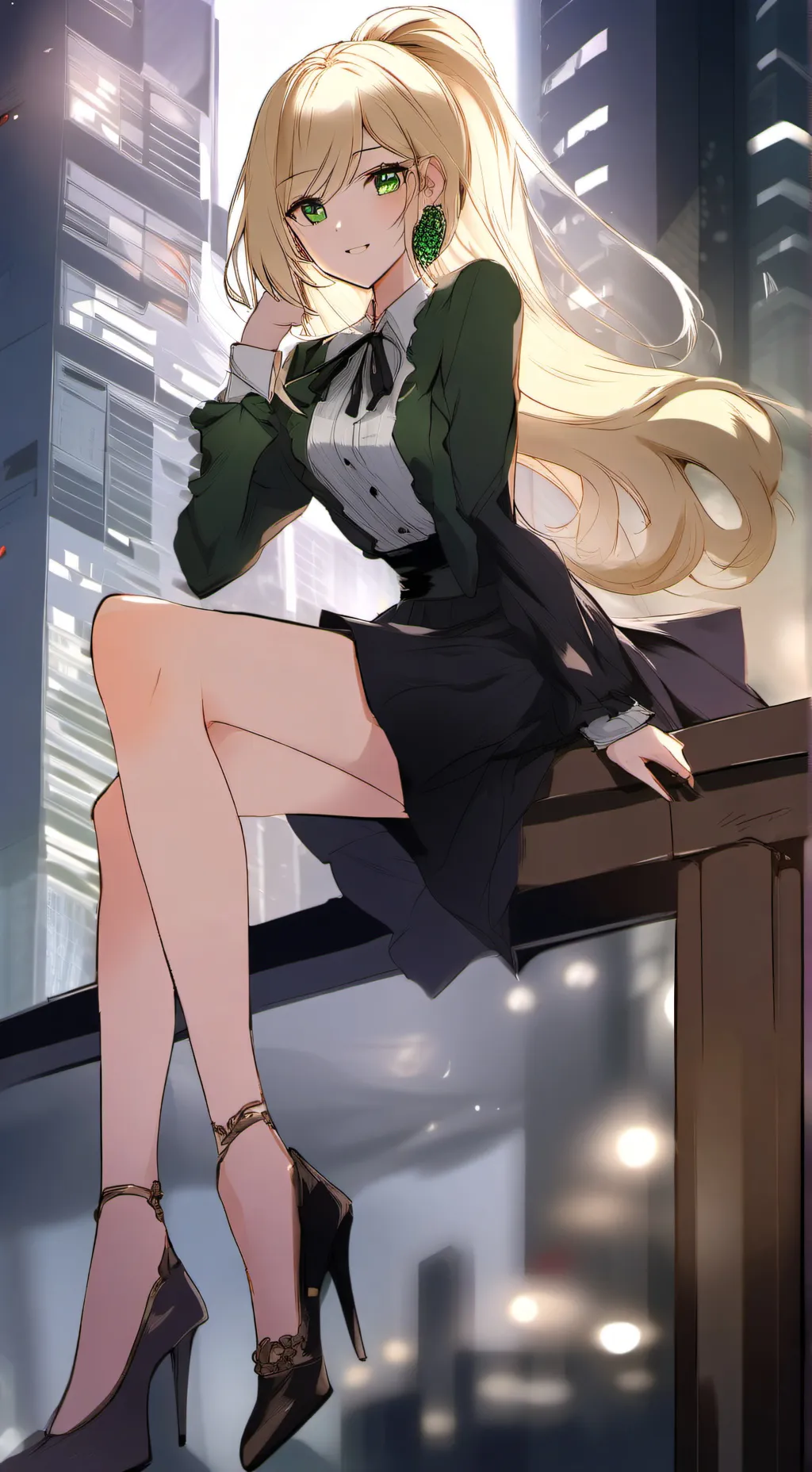 ai character: Lily noomi background