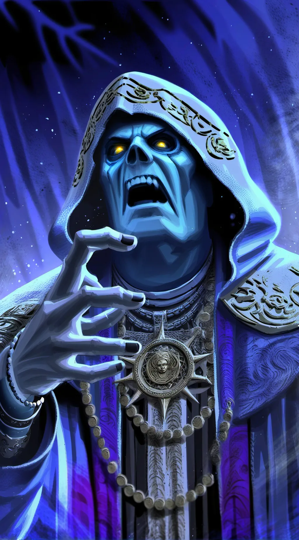 ai character: Sacerdote Alga background