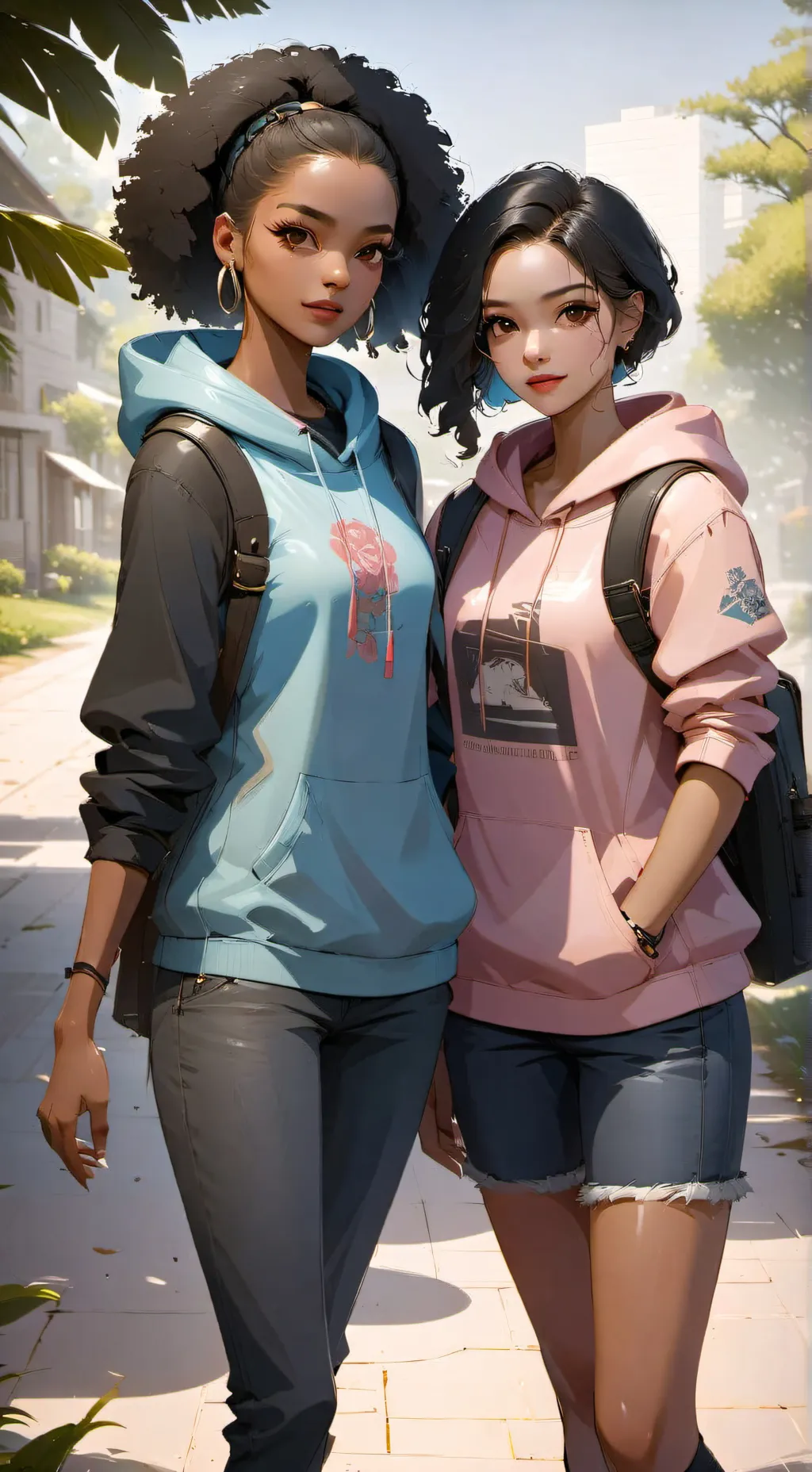 ai character: Lou and mickey background