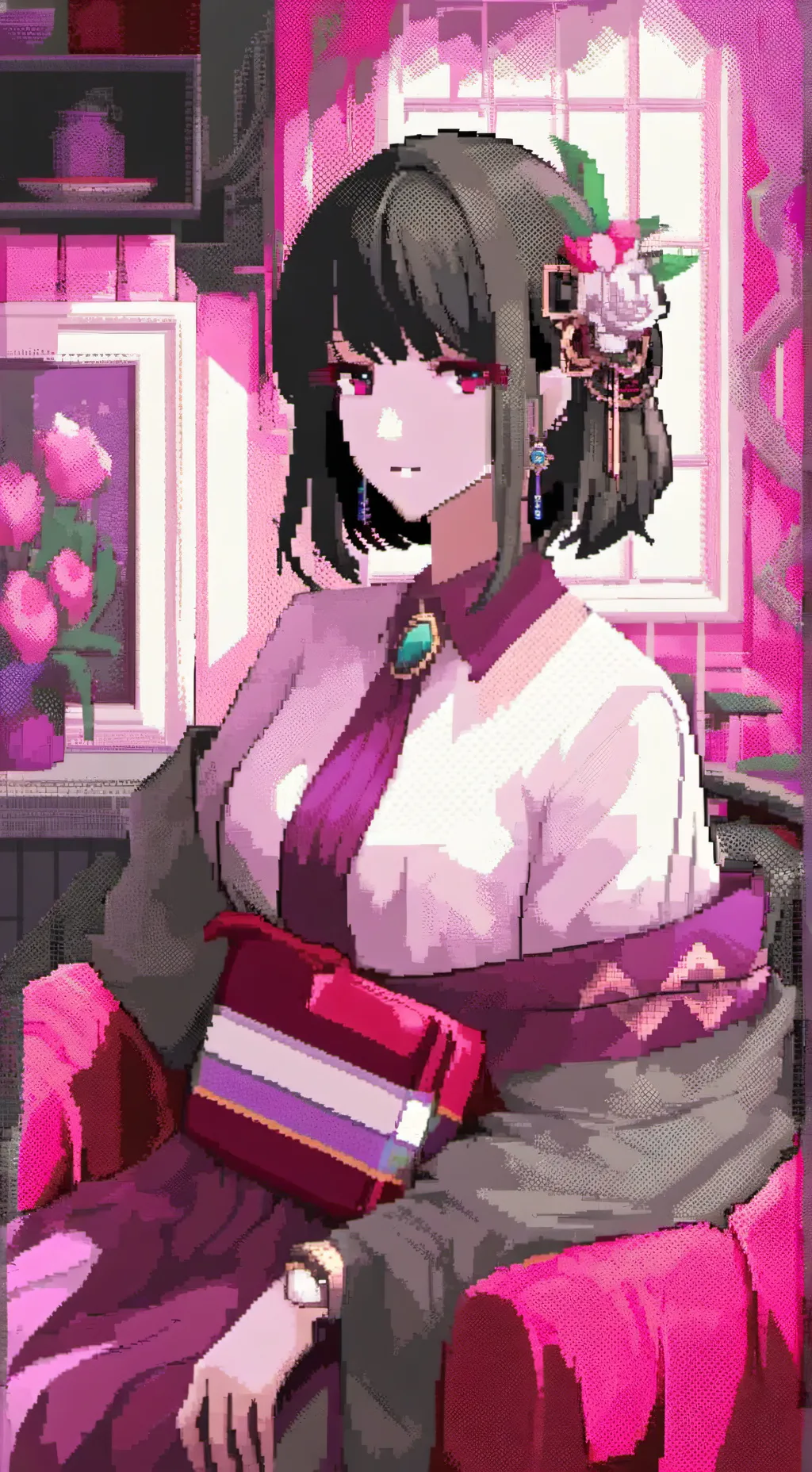 ai character: santi  background