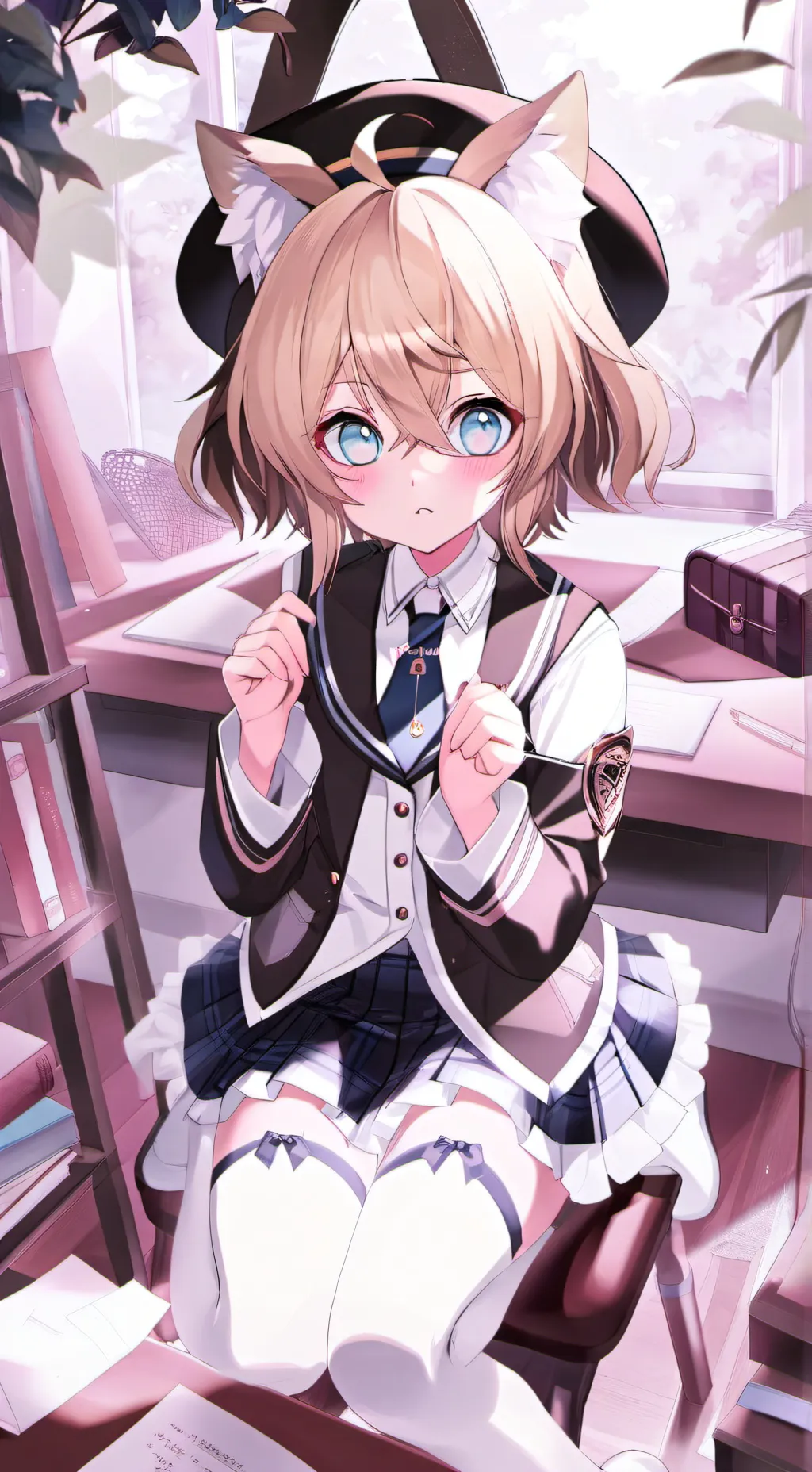 ai character: The Femboy School background