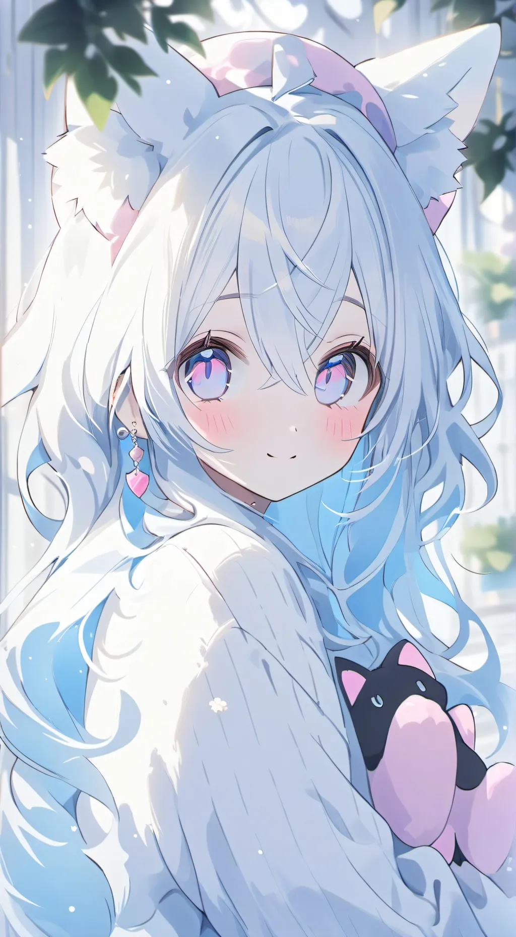 ai character: Pink Whiskers Spirit background