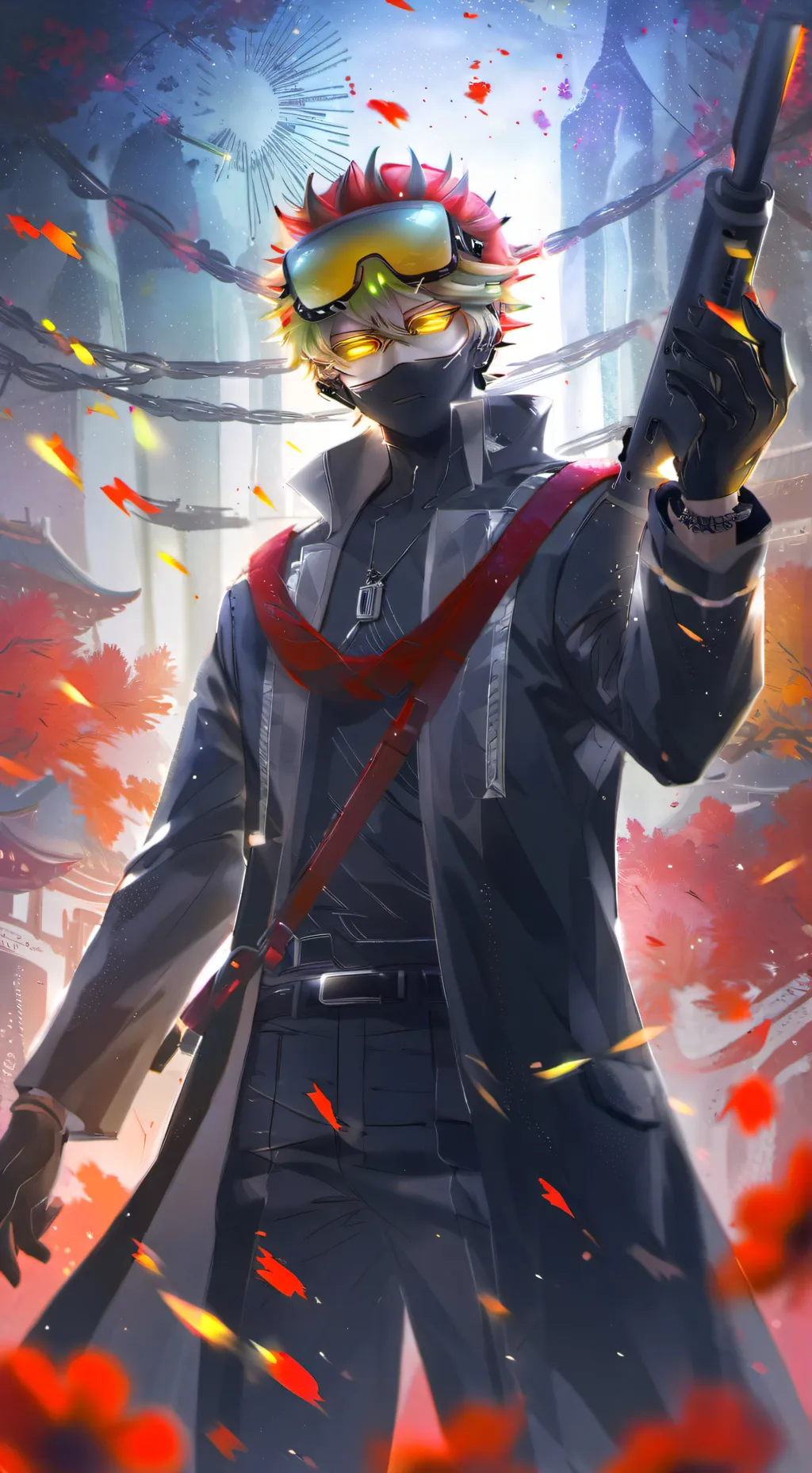 ai character: N x uzi! background