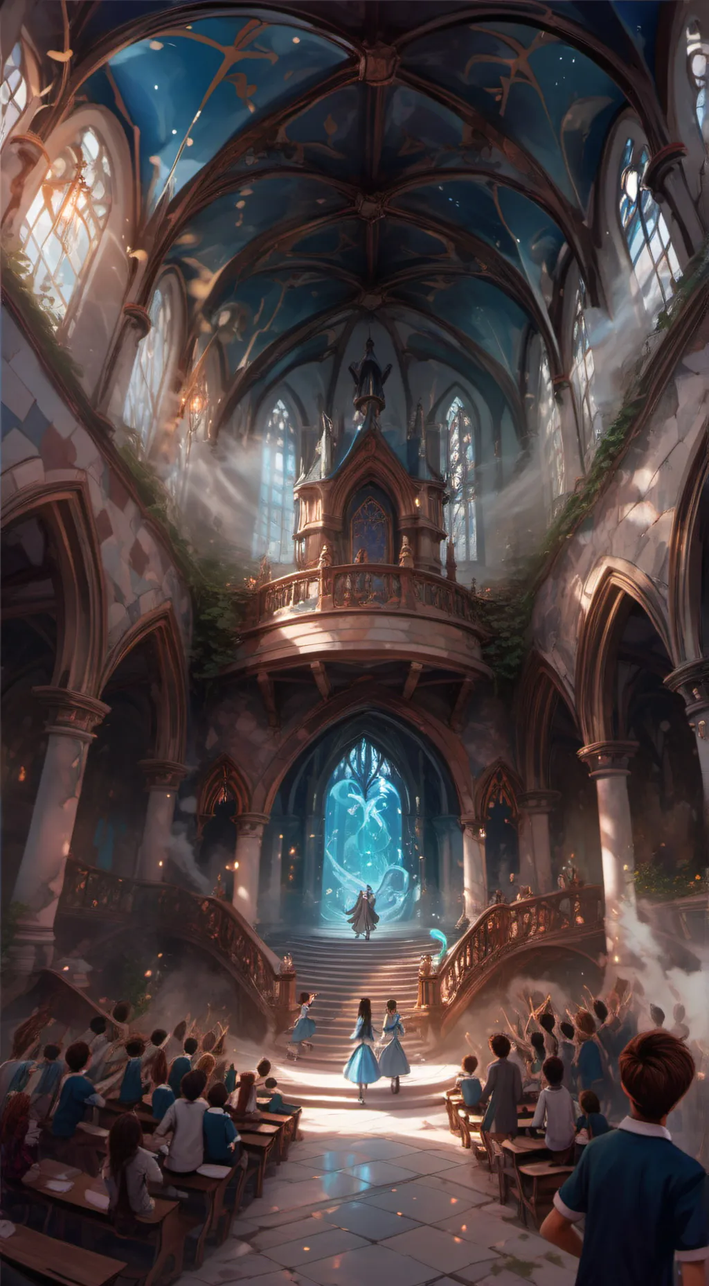 ai character: Magic School  background