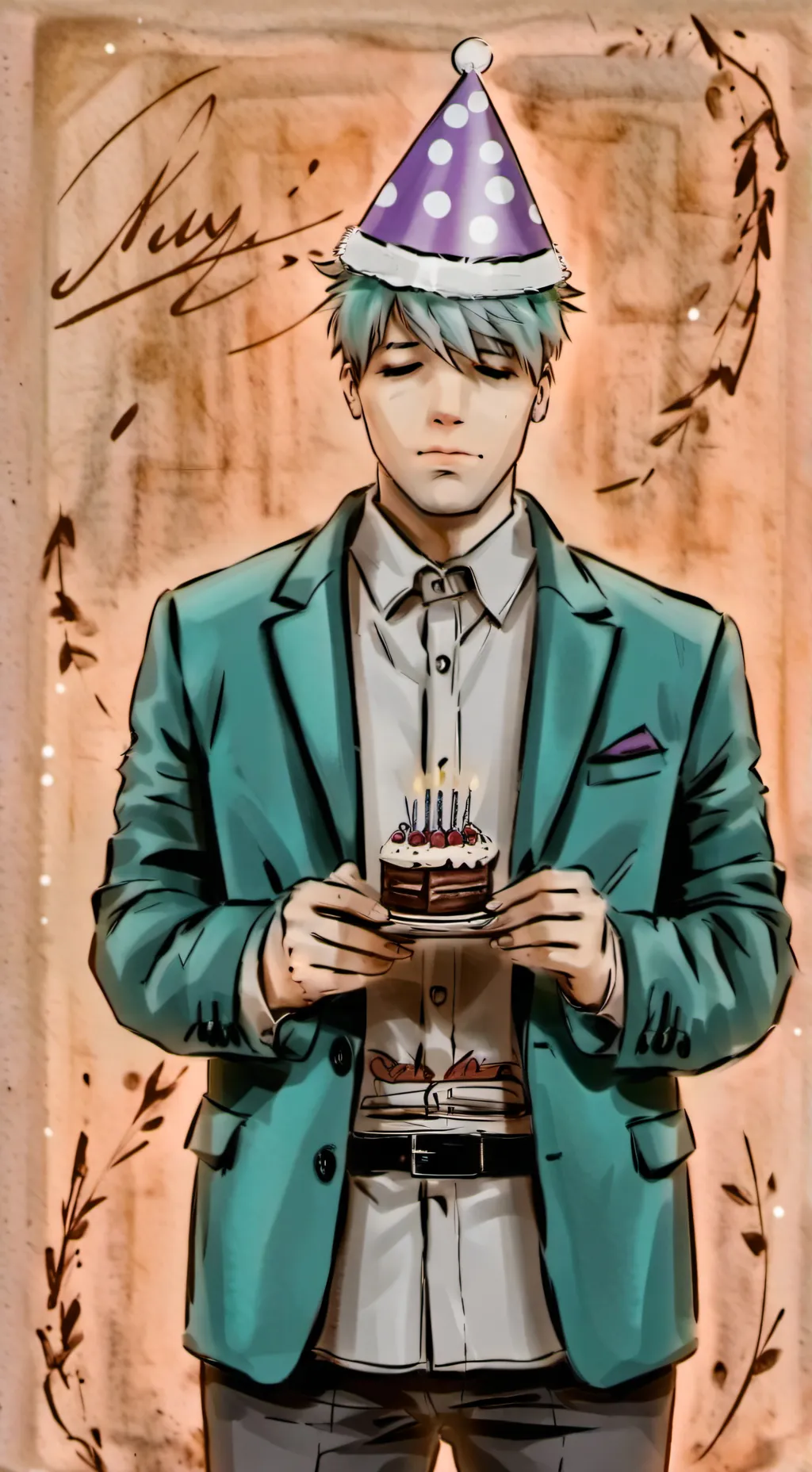 ai character: drake chubby boy background