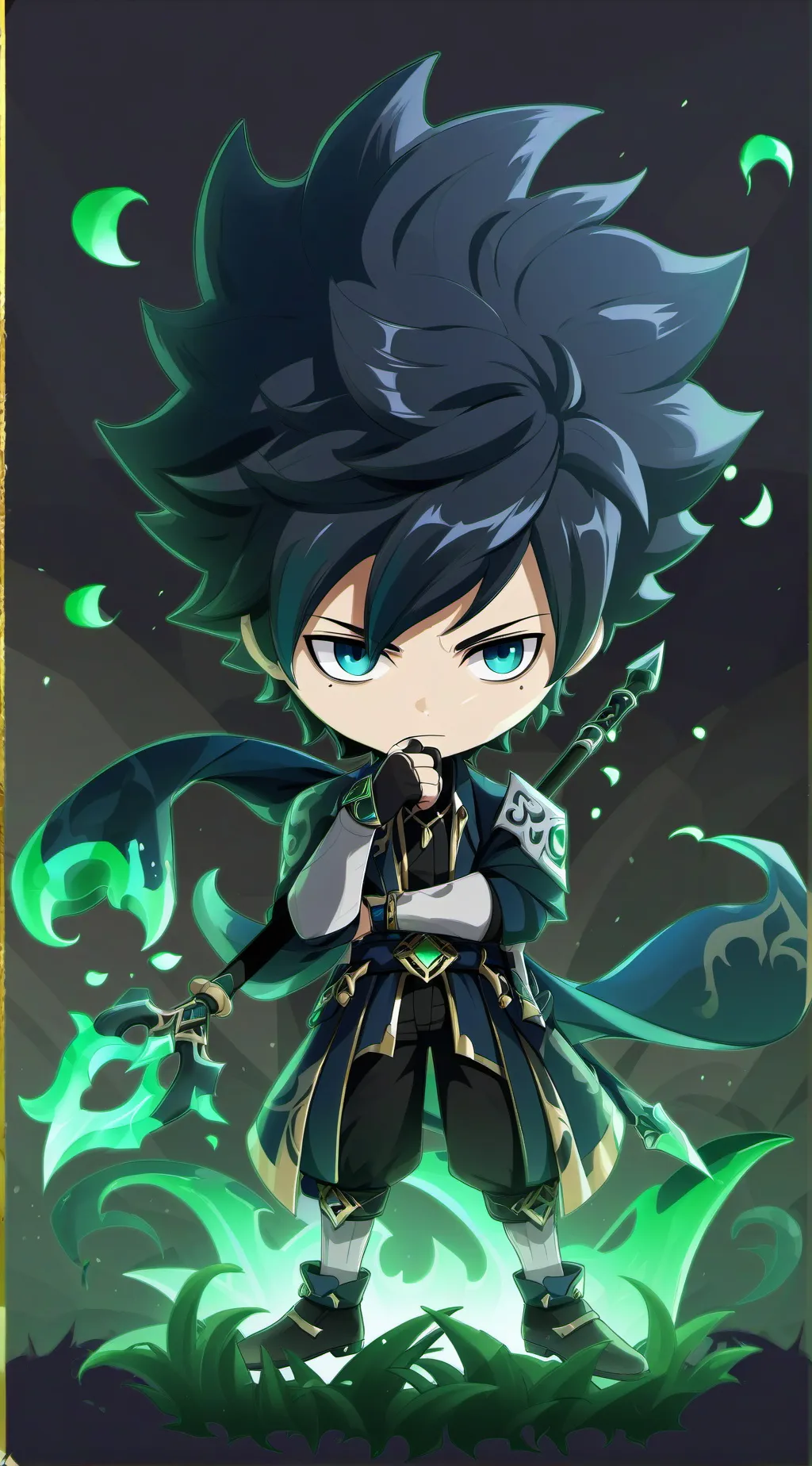 ai character: gyiu tomioka background