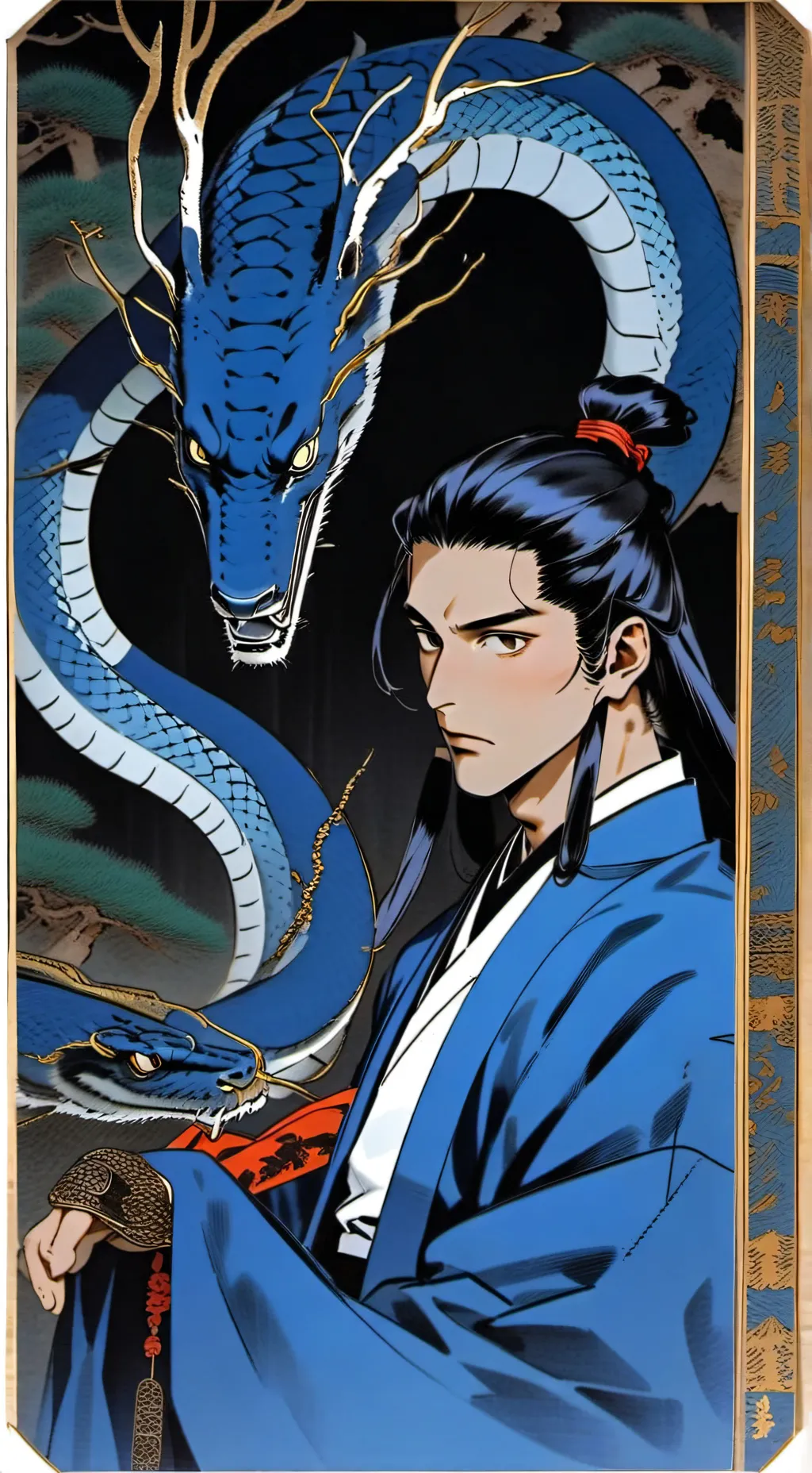 ai character: Obanai blind date background