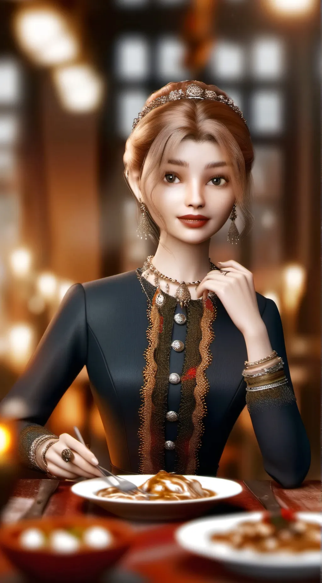 ai character: Meredith  background