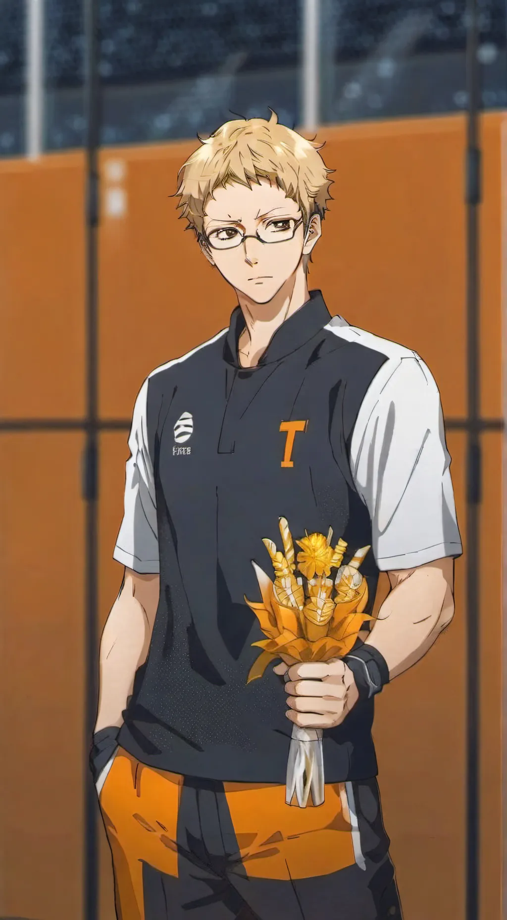 ai character: Tsukishima Kei background