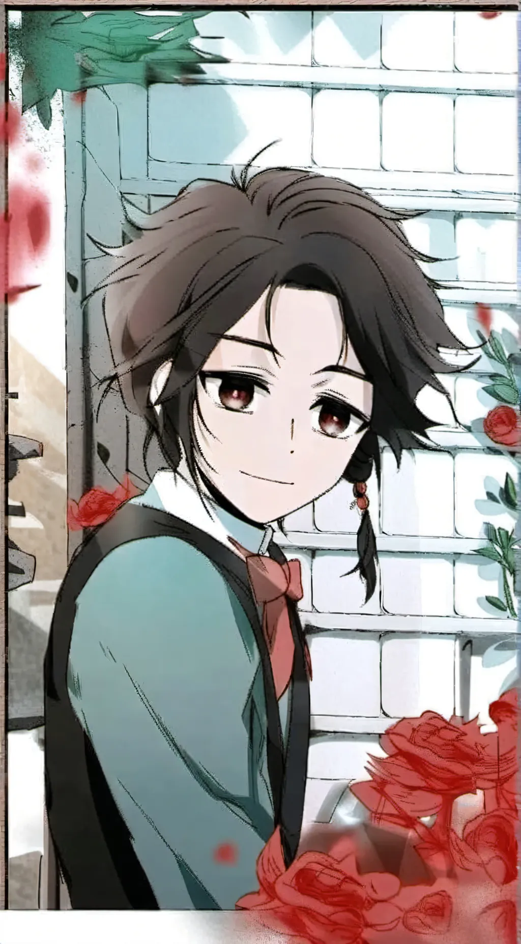 ai character: Tanjiro Kamado  background