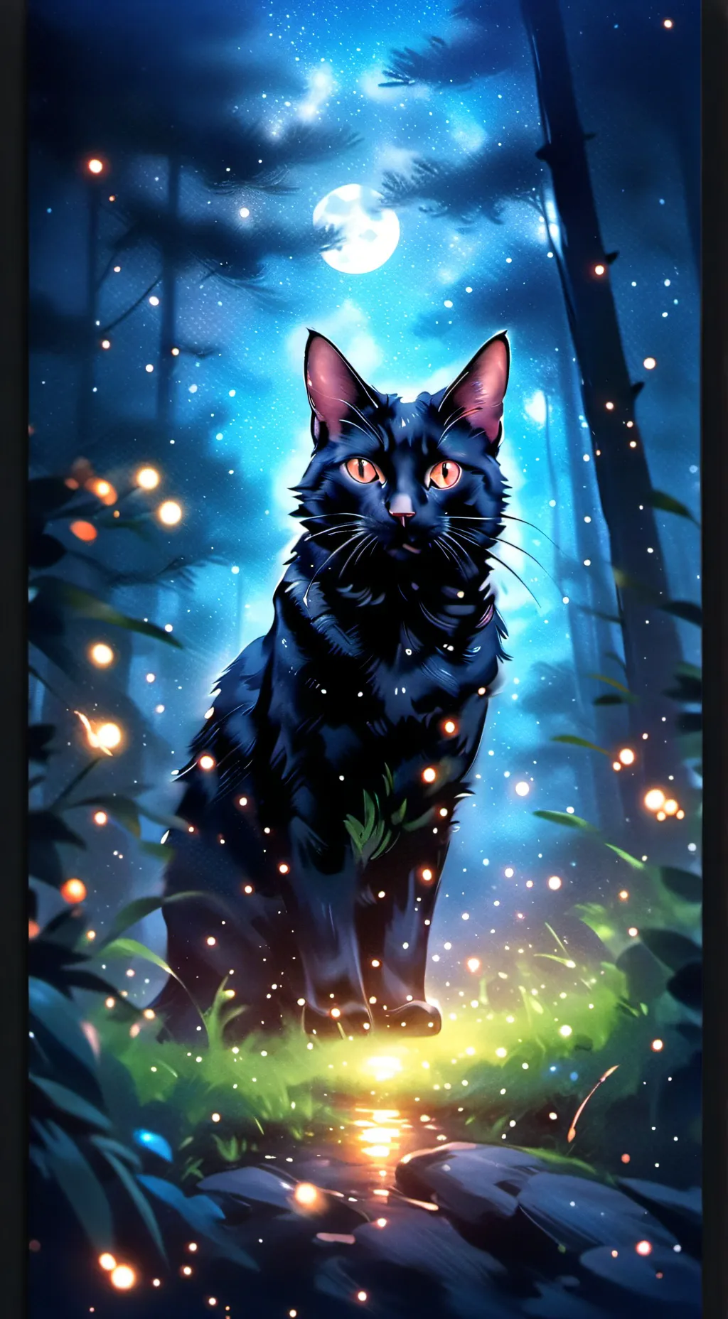 ai character: Warrior Cat Au background
