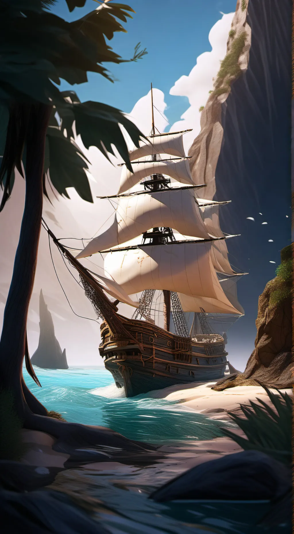 ai character: Mha x pirate au! background