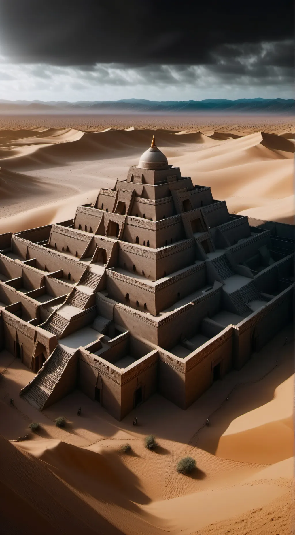 ai character: Pyramid lost background