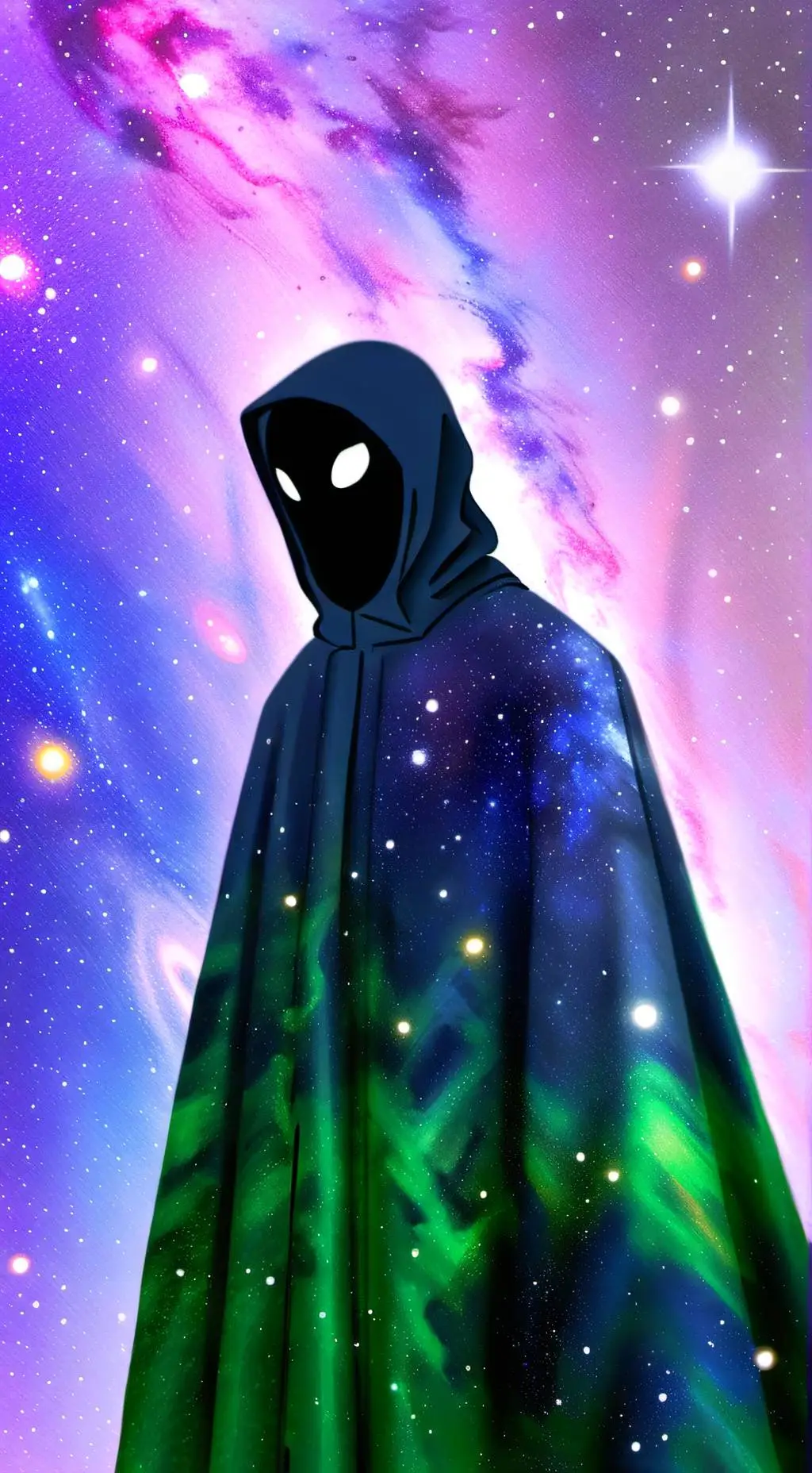 ai character: greenstickman background