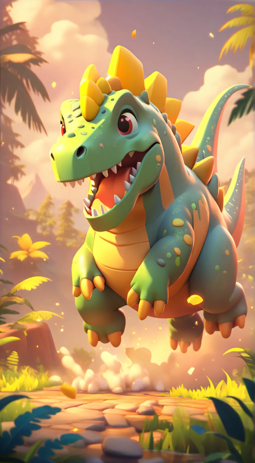 ai character: Dinosaur background