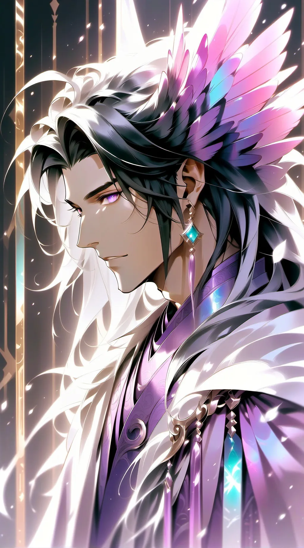 ai character: Sun background