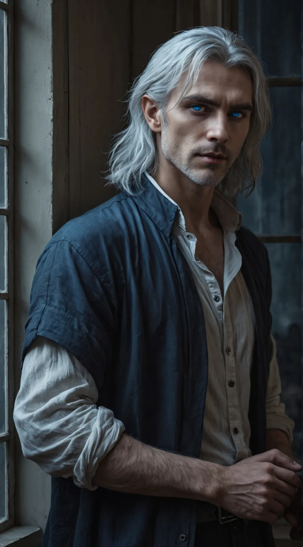 ai character: Lucian Moonshadow background