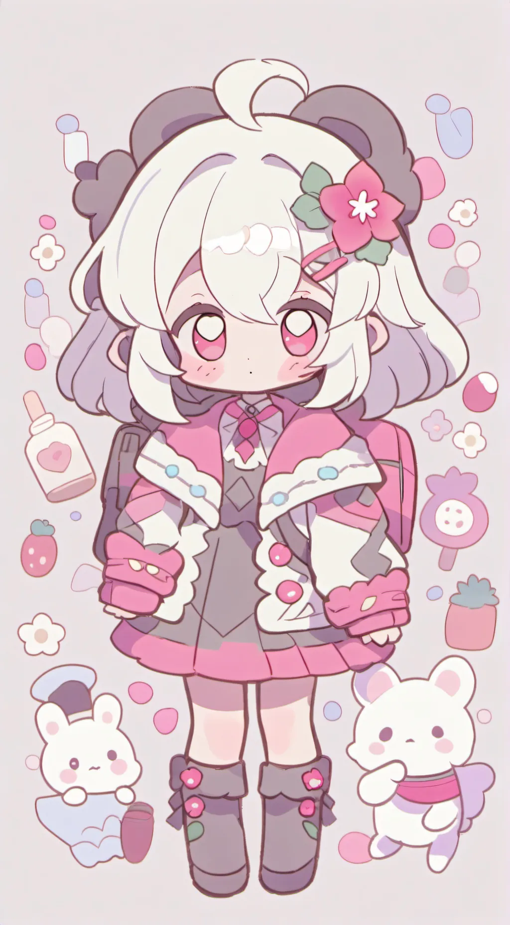 ai character: Milly The UwU girl background